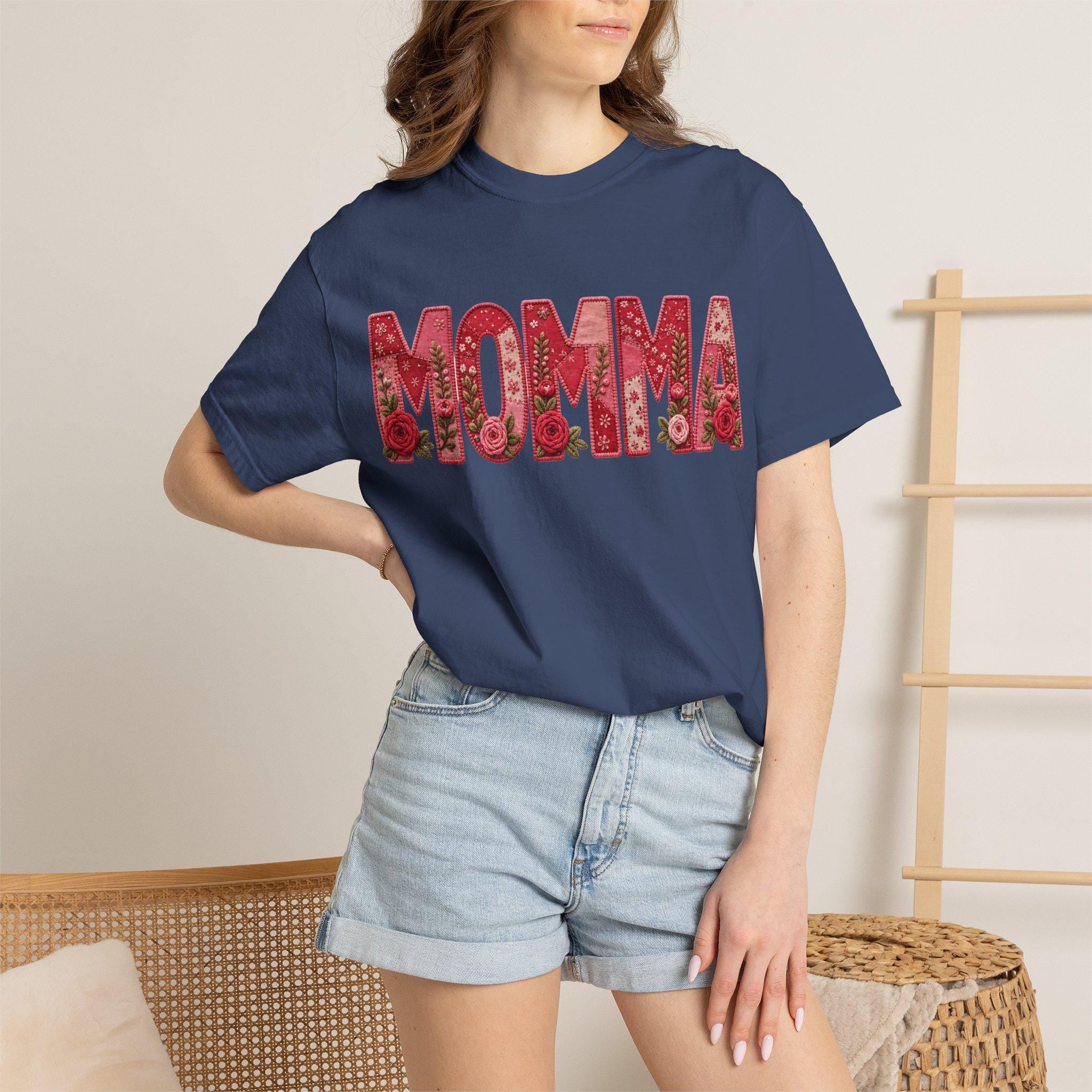 Momma floral typography T-Shirt | Momma shirt