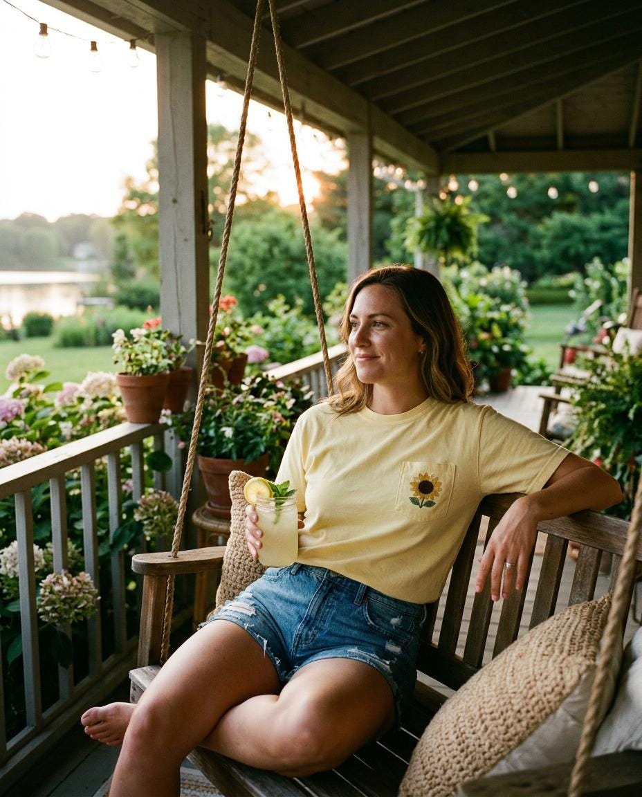 Patchwork Sunflower Bouquet Graphic Tee, Vintage Embroidery Style Print, Soft Cotton Floral Shirt
