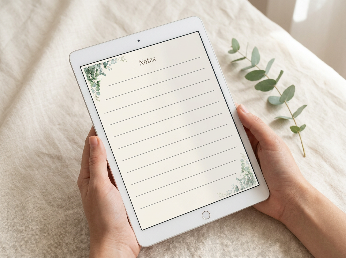 Cottagecore Reading Journal — Printable PDF Instant Download