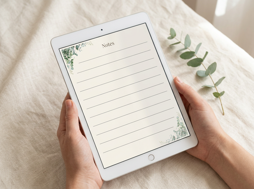 Cottagecore Reading Journal — Printable PDF Instant Download